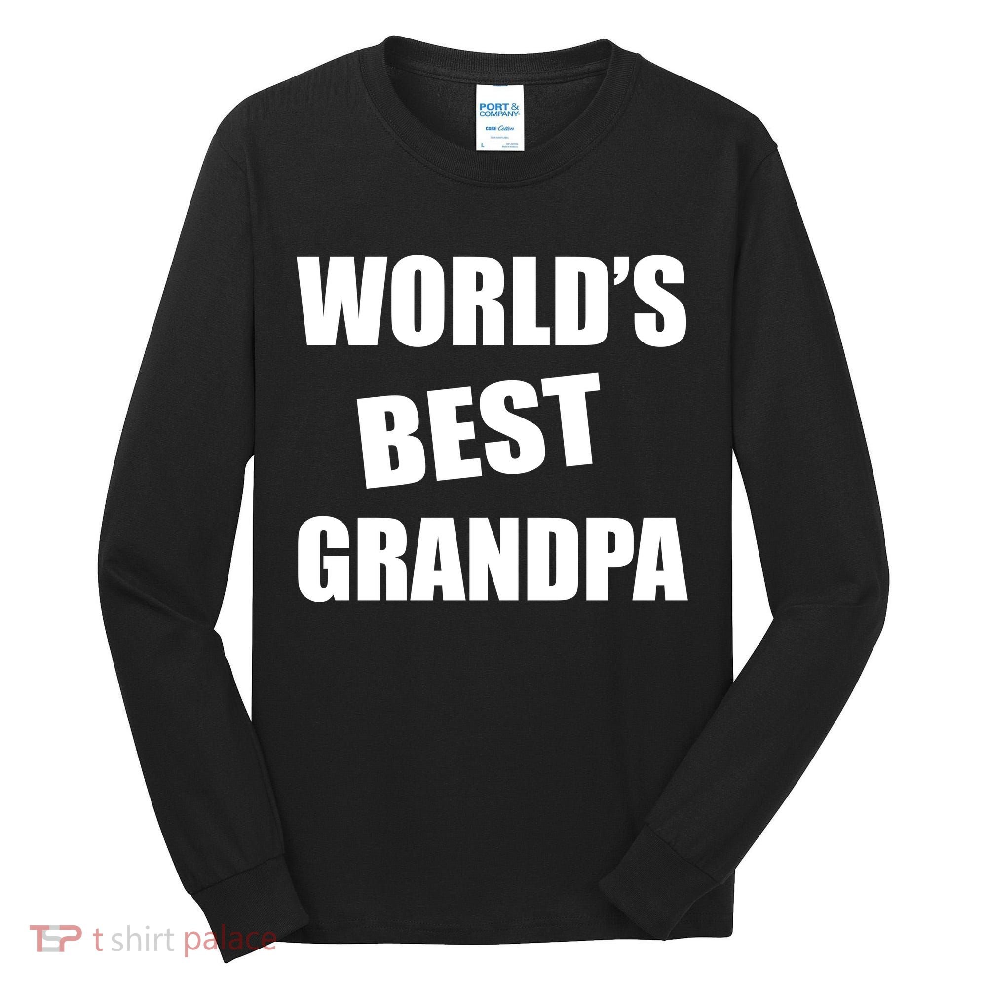 World's Best Grandpa Tall Long Sleeve Shirt