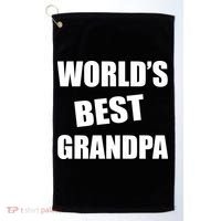World's Best Grandpa Golf Towel thumb 0