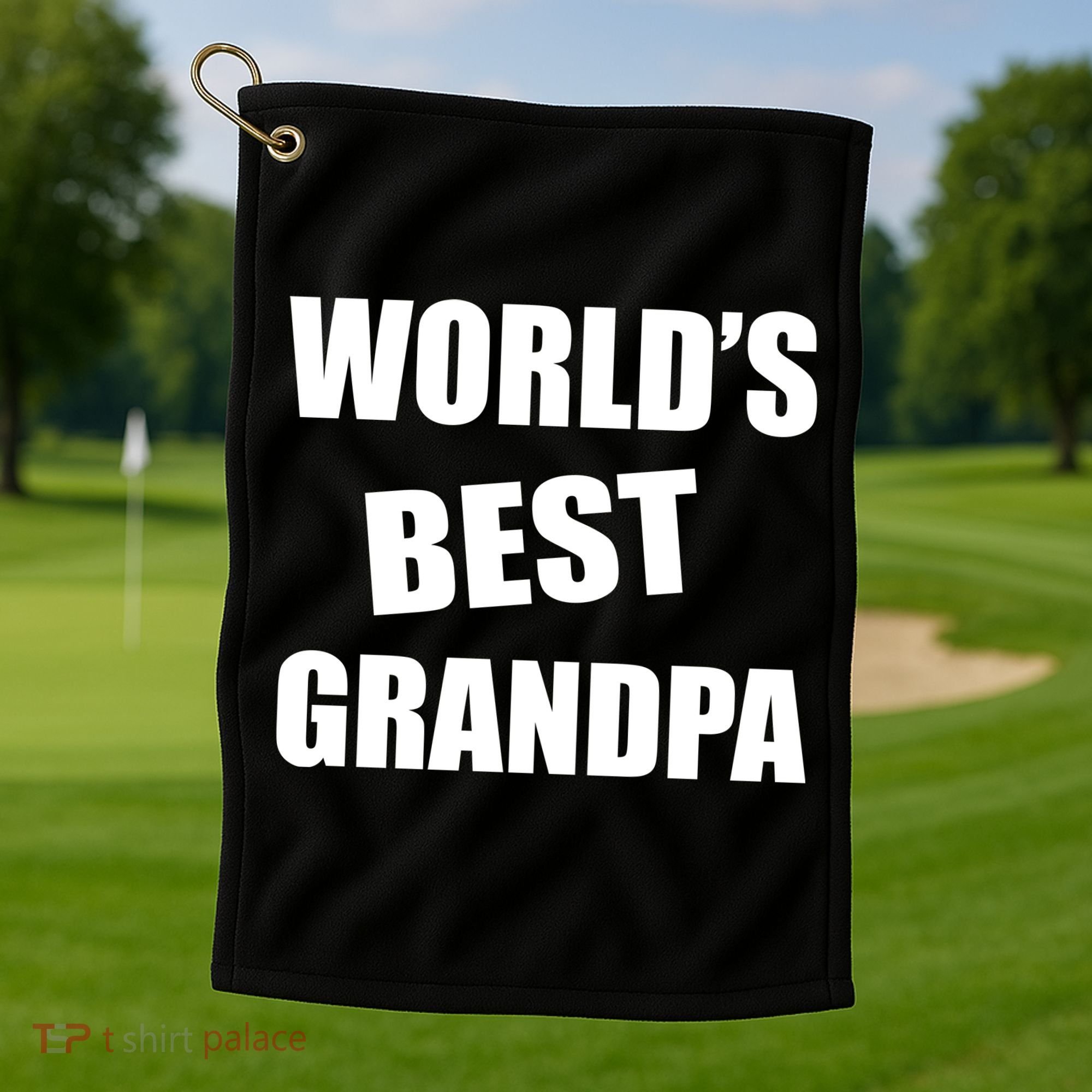World's Best Grandpa Golf Towel