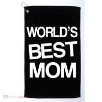 World's Best Mom Golf Towel thumb 0