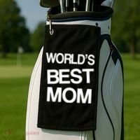 World's Best Mom Golf Towel thumb 2