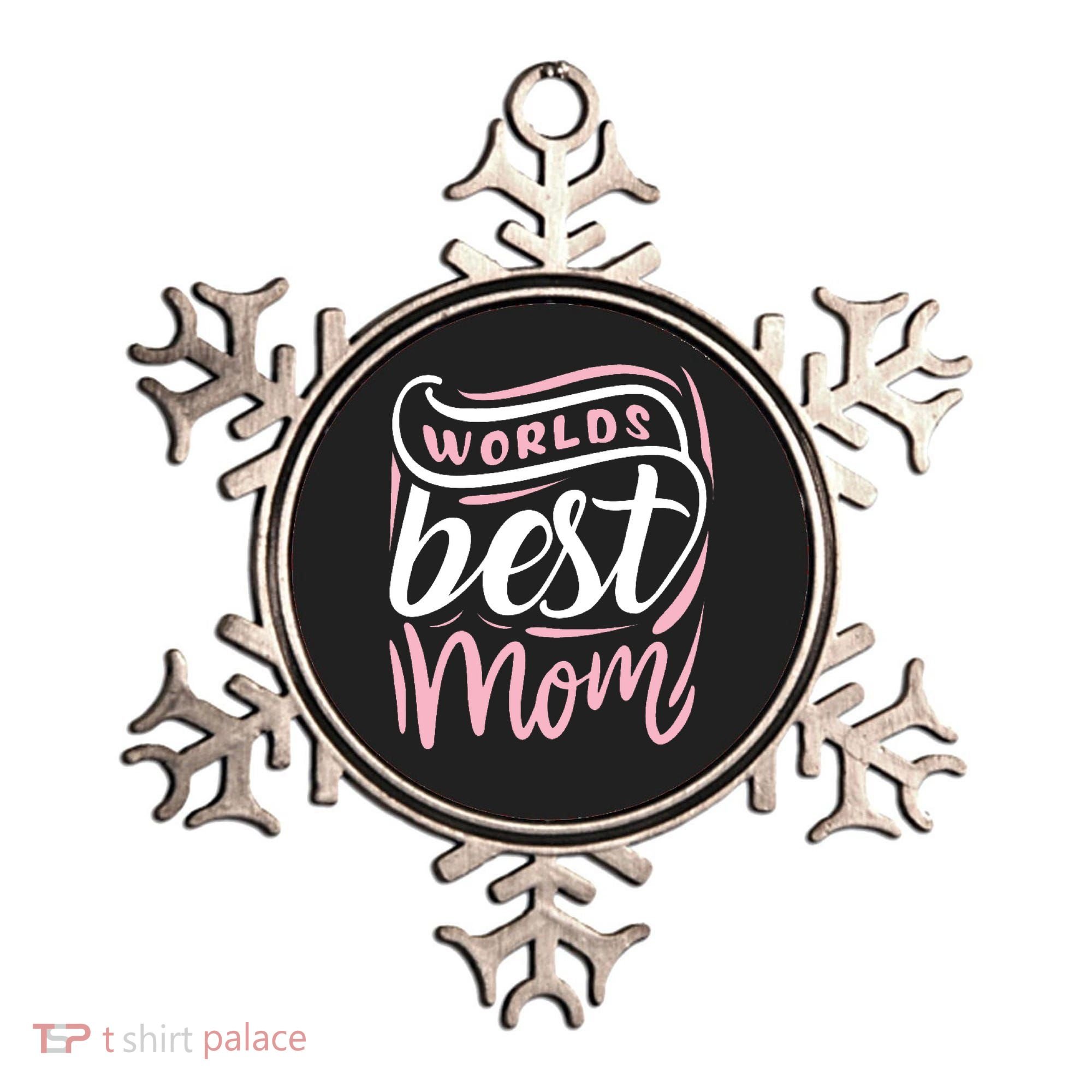 Worlds Best Mom Mothers Day Gift Ornament