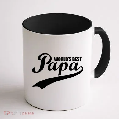World's Best Papa Coffee Mug back