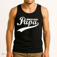 World's Best Papa Tank Top thumb 3