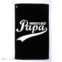 World's Best Papa Golf Towel thumb 0