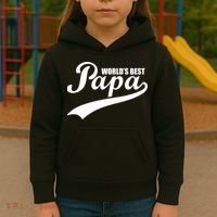 World's Best Papa Kids Hoodie thumb 3