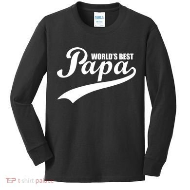 World's Best Papa Kids Long Sleeve Shirt