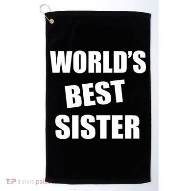 World's Best Sister Golf Towel