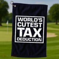 World's Cutest Tax Deduction Golf Towel thumb 1