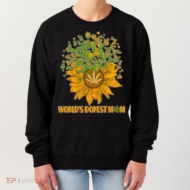 World's Dopest Mom Sunflower Women's Sweatshirt
