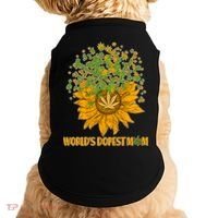 World's Dopest Mom Sunflower Doggie Tank thumb 0