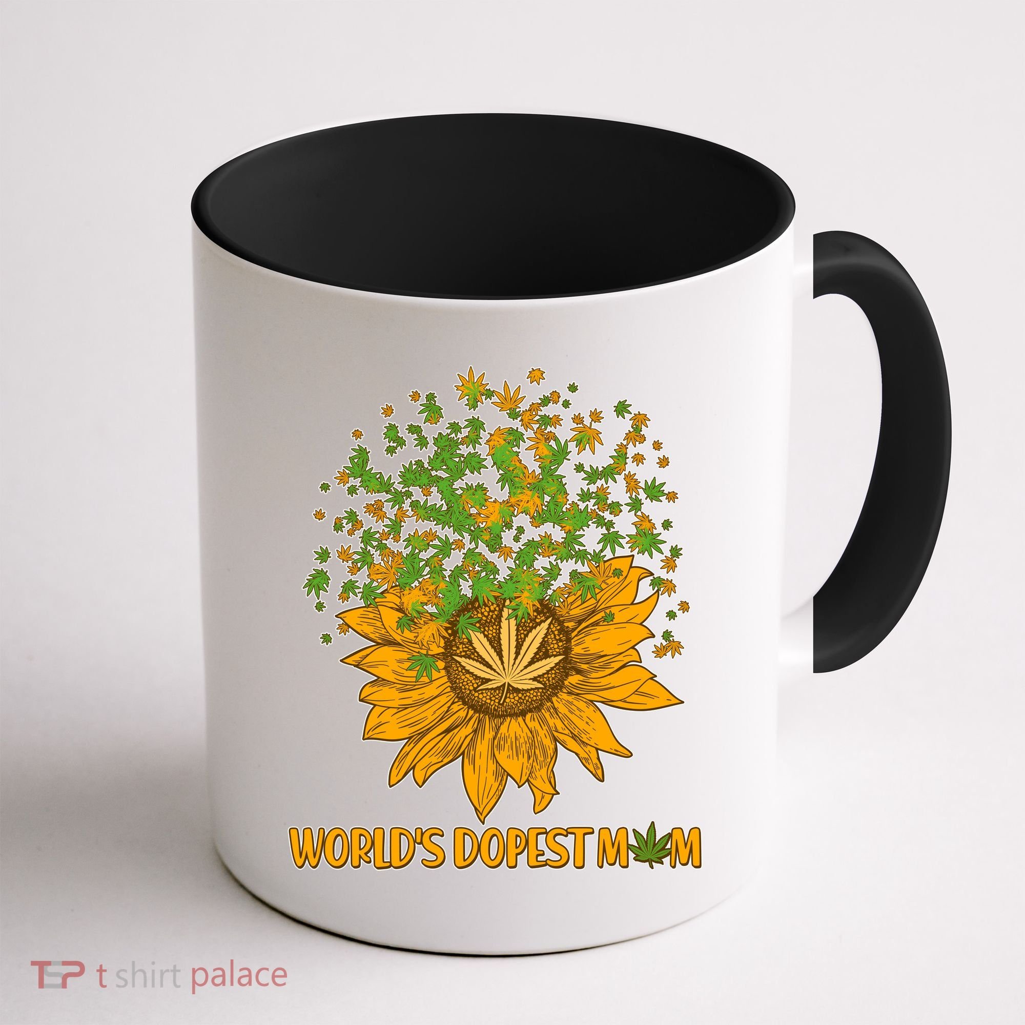 World's Dopest Mom Sunflower Coffee Mug