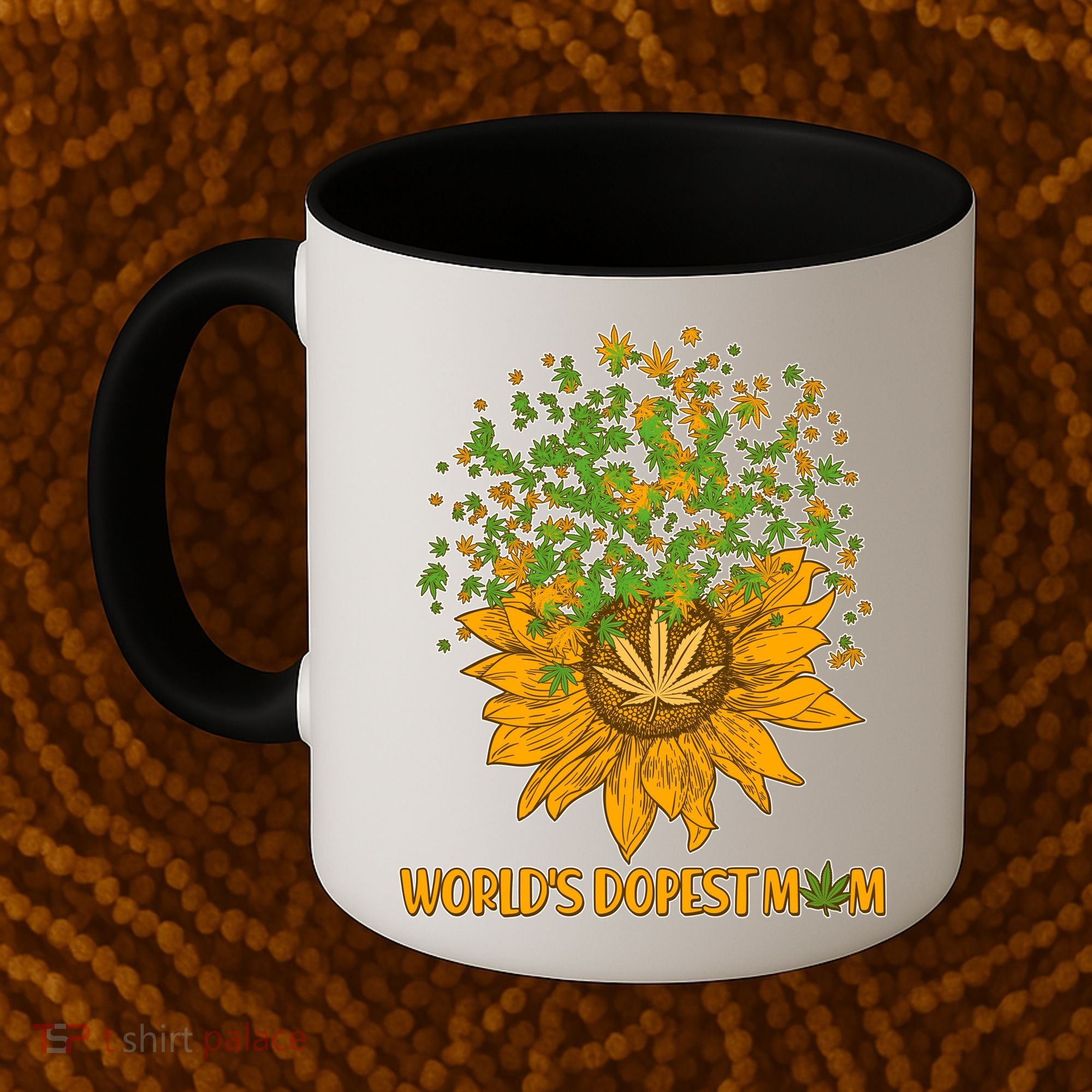World's Dopest Mom Sunflower Coffee Mug