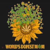 World's Dopest Mom Sunflower Women's Hoodie thumb 2