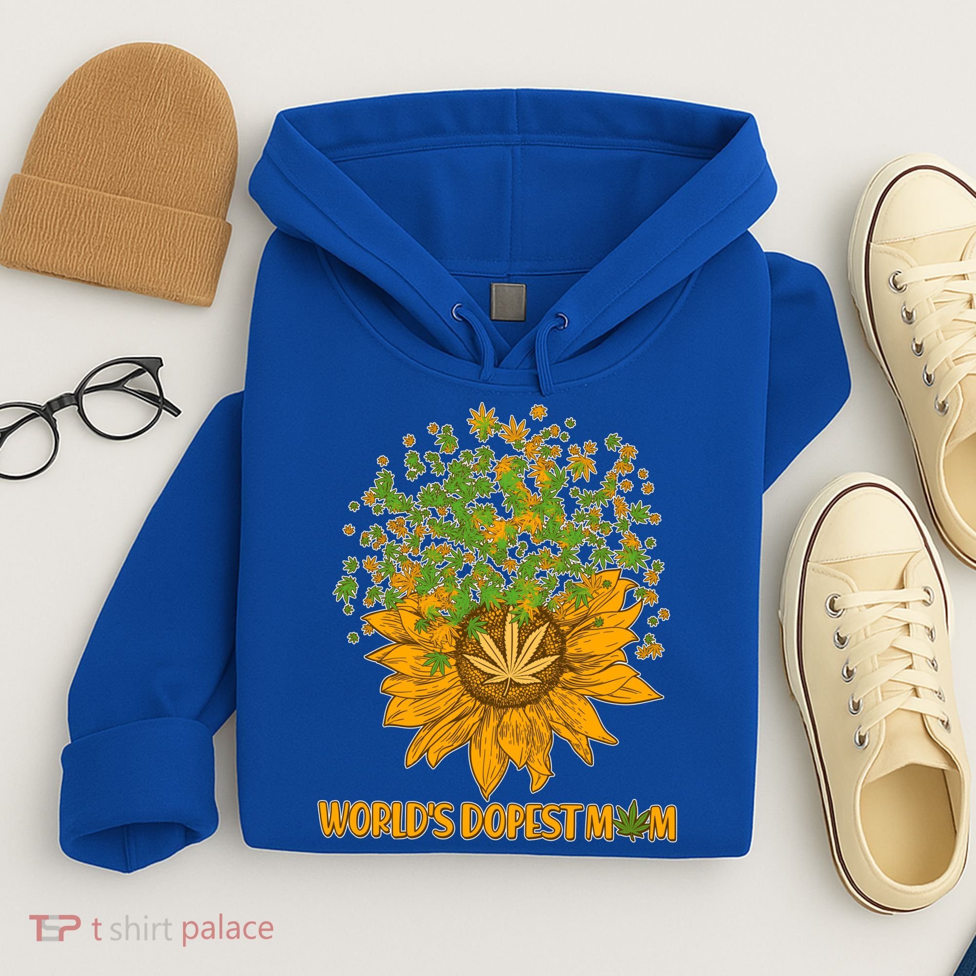 World's Dopest Mom Sunflower Hoodie
