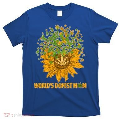World's Dopest Mom Sunflower T-Shirt