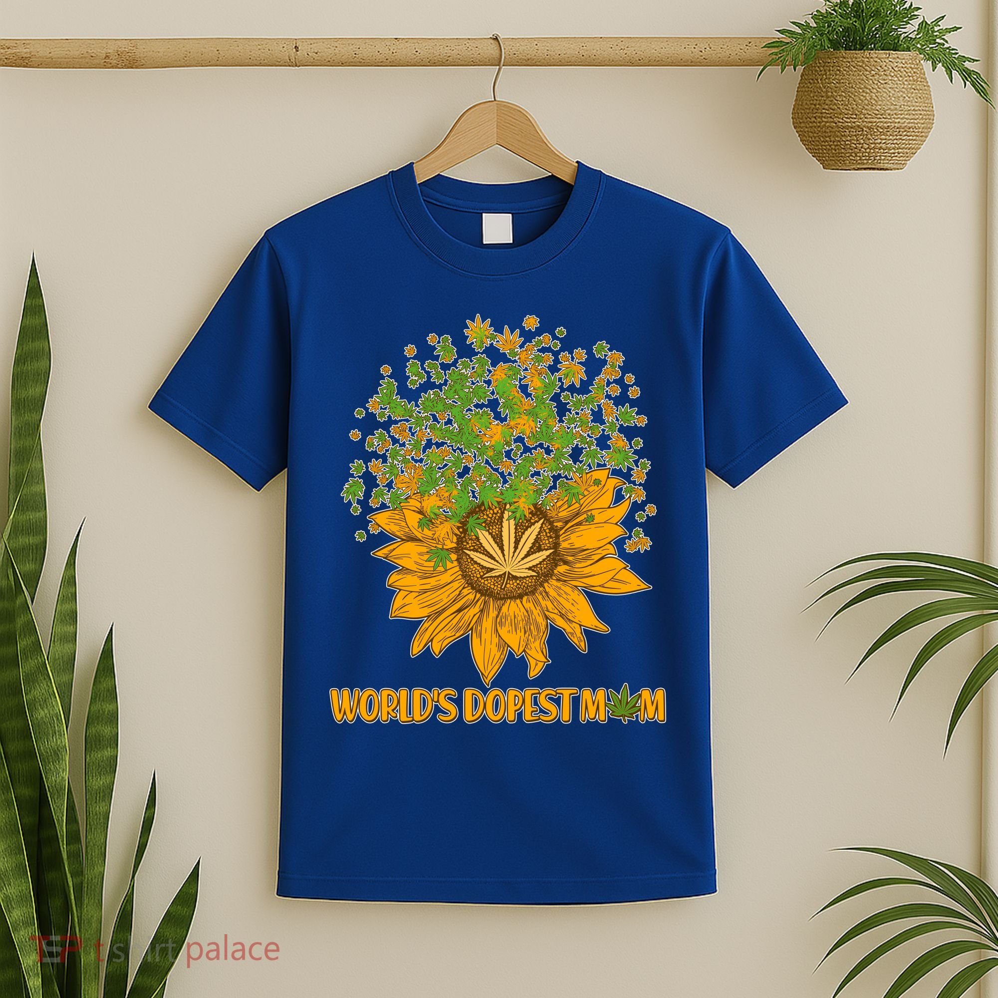 World's Dopest Mom Sunflower T-Shirt