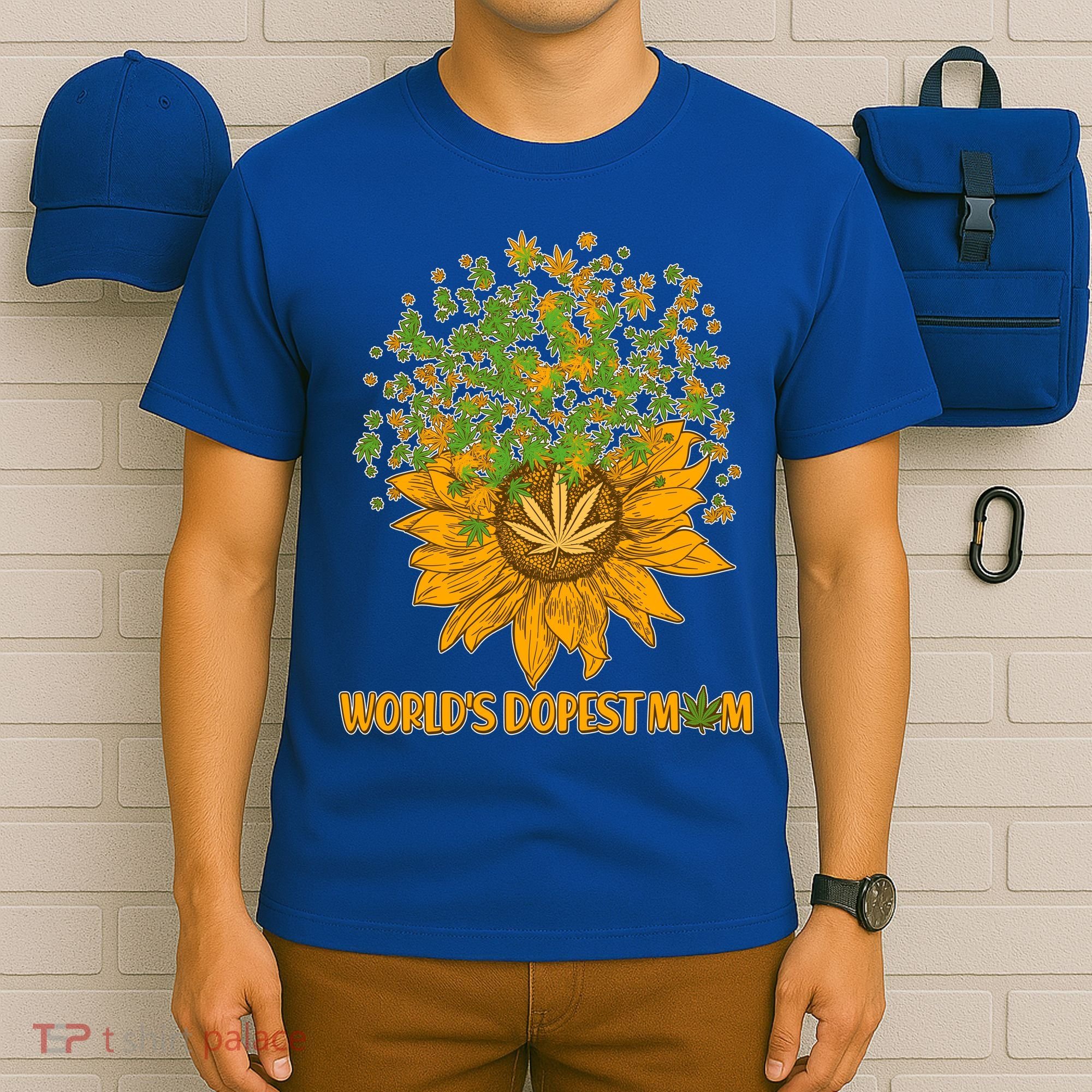 World's Dopest Mom Sunflower T-Shirt