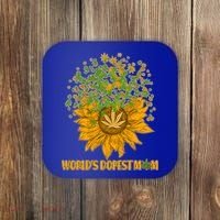 World's Dopest Mom Sunflower Coaster thumb 0