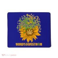 World's Dopest Mom Sunflower Mousepad thumb 0