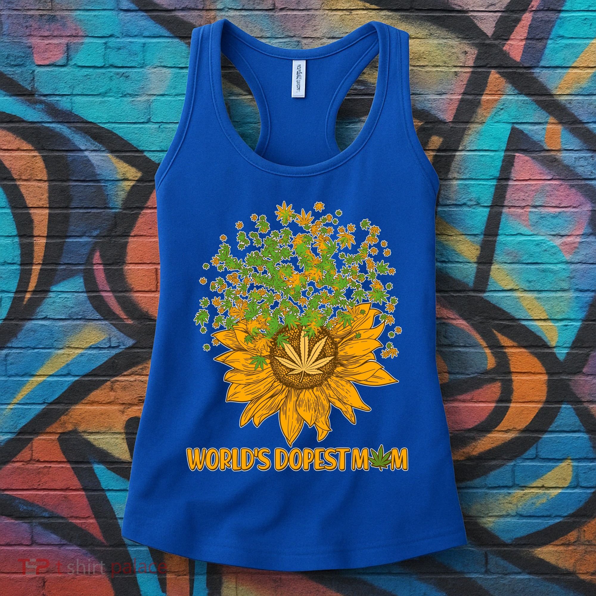 World's Dopest Mom Sunflower Women's Tank Top