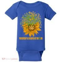 World's Dopest Mom Sunflower Baby Bodysuit thumb 0