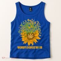World's Dopest Mom Sunflower Tank Top thumb 2