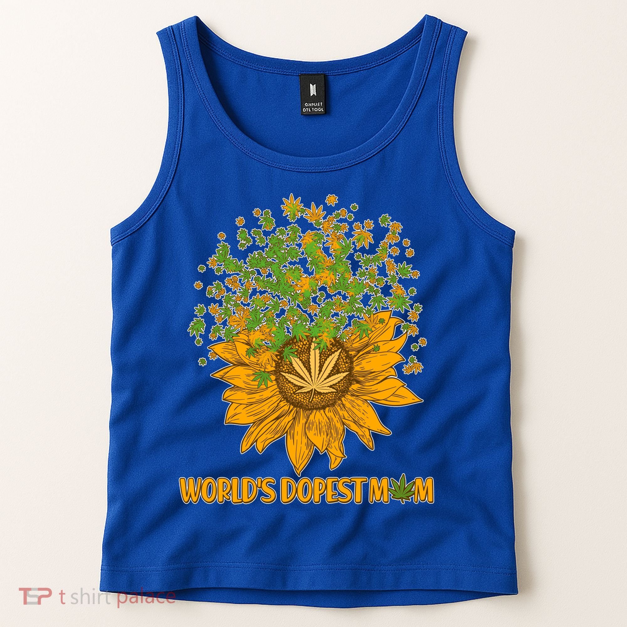 World's Dopest Mom Sunflower Tank Top