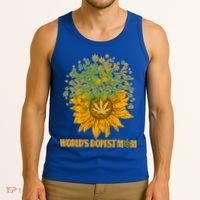World's Dopest Mom Sunflower Tank Top thumb 3