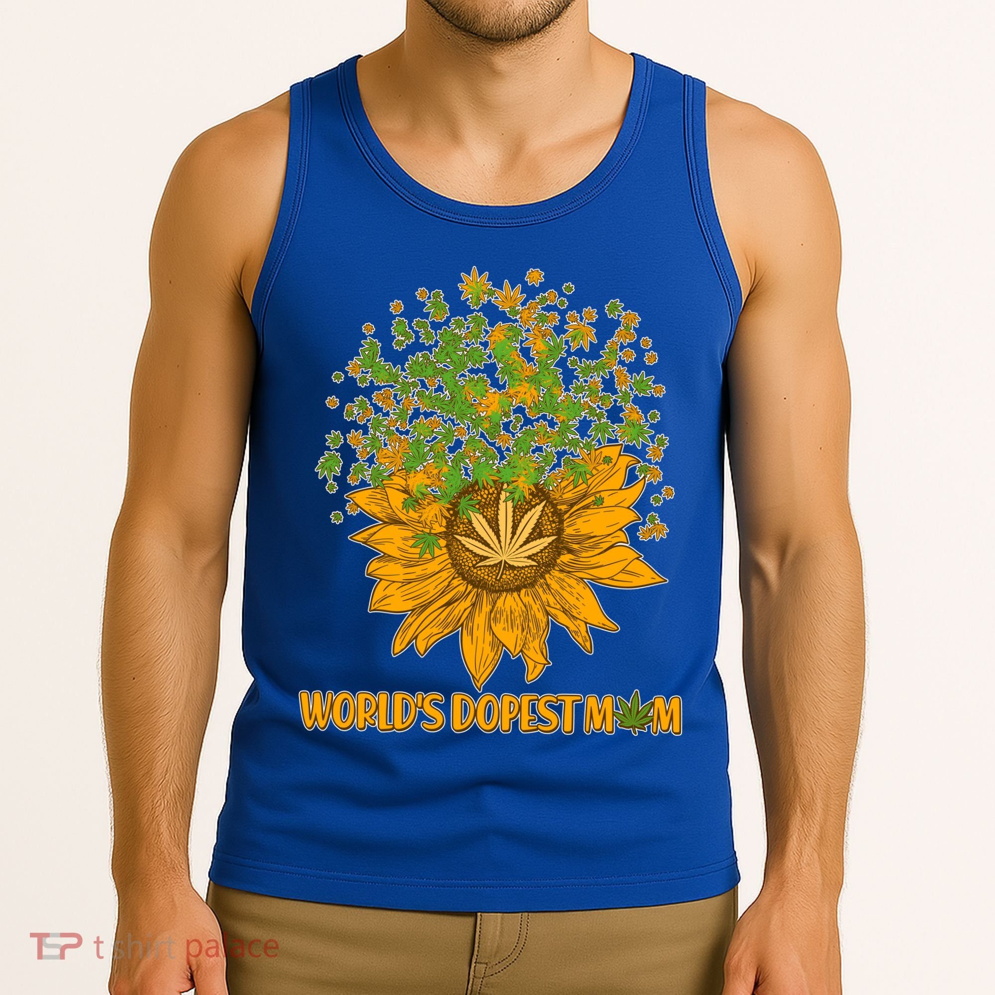 World's Dopest Mom Sunflower Tank Top