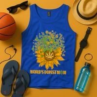 World's Dopest Mom Sunflower Tank Top thumb 4