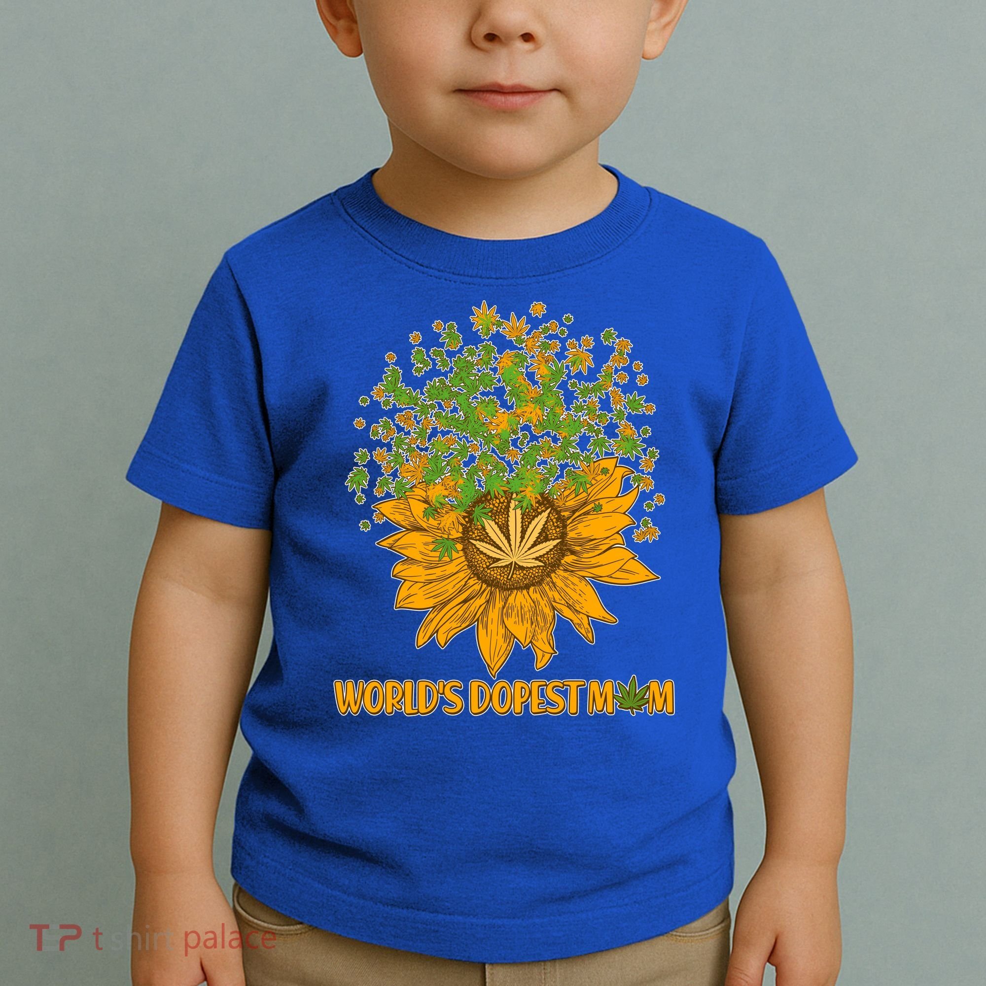 World's Dopest Mom Sunflower Toddler T-Shirt