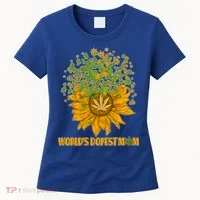 World's Dopest Mom Sunflower Women's T-Shirt thumb 0