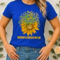 World's Dopest Mom Sunflower Women's T-Shirt thumb 2