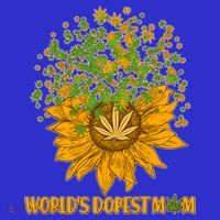 World's Dopest Mom Sunflower Women's T-Shirt thumb 6