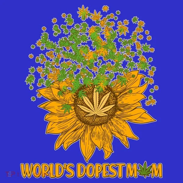 World's Dopest Mom Sunflower Women's T-Shirt
