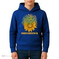 World's Dopest Mom Sunflower Kids Hoodie thumb 4
