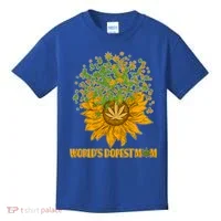 World's Dopest Mom Sunflower Kids T-Shirt thumb 0