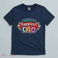 World's Greatest Dad Colorful Father's Day T-Shirt thumb 5