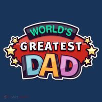 World's Greatest Dad Colorful Father's Day T-Shirt thumb 7