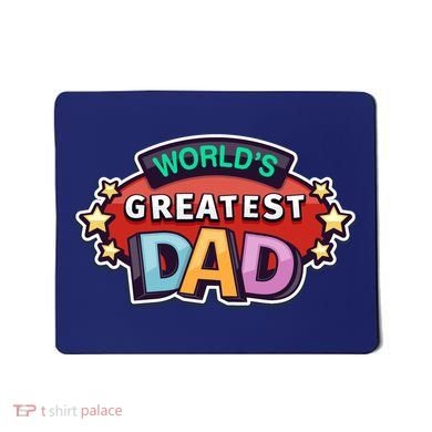 World's Greatest Dad Colorful Father's Day Mousepad