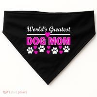 World's Greatest Dog Mom USA-Made Doggie Bandana thumb 0