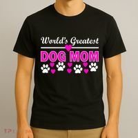World's Greatest Dog Mom T-Shirt thumb 3