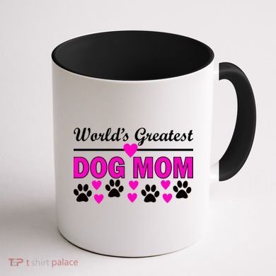 World's Greatest Dog Mom Coffee Mug back
