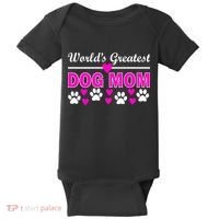 World's Greatest Dog Mom Baby Bodysuit thumb 0