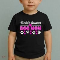 World's Greatest Dog Mom Toddler T-Shirt thumb 2