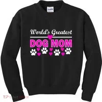 World's Greatest Dog Mom Kids Sweatshirt thumb 0