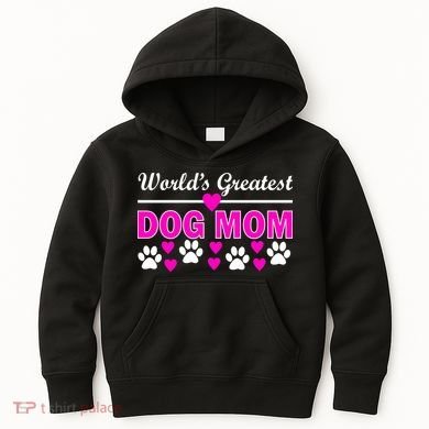 World's Greatest Dog Mom Kids Hoodie