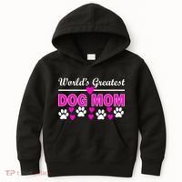 World's Greatest Dog Mom Kids Hoodie thumb 0