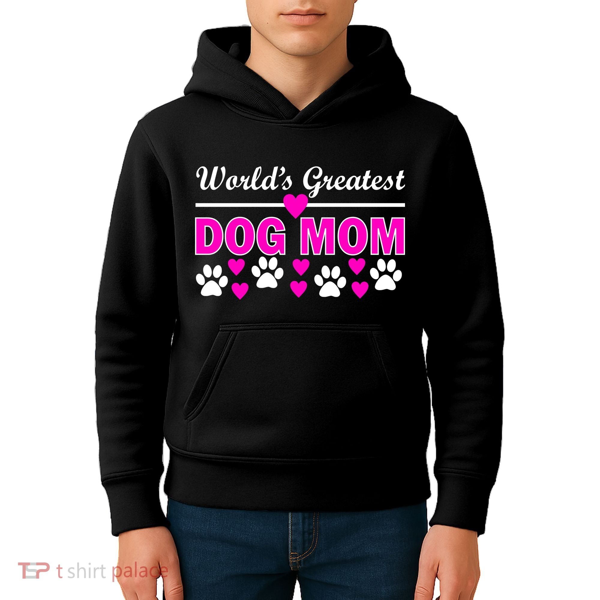 World's Greatest Dog Mom Kids Hoodie